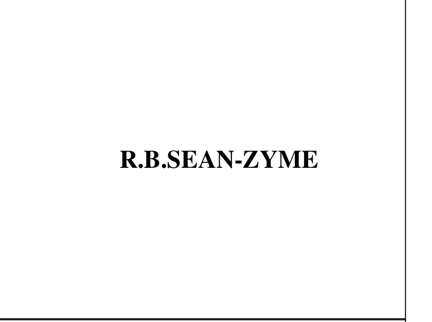 R.B.SEAN-ZYME