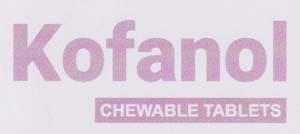 KOFANOL CHEWABLE TABLETS (and logo)