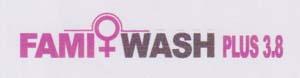 FAMI+WASH PLUS 3.8 (and logo)