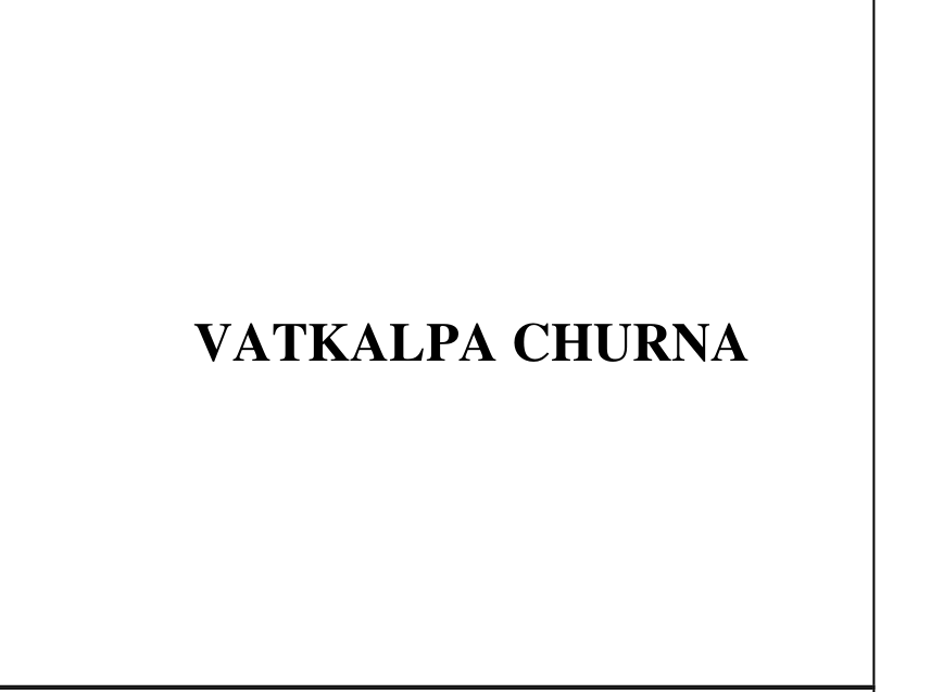 VATKALPA CHURNA